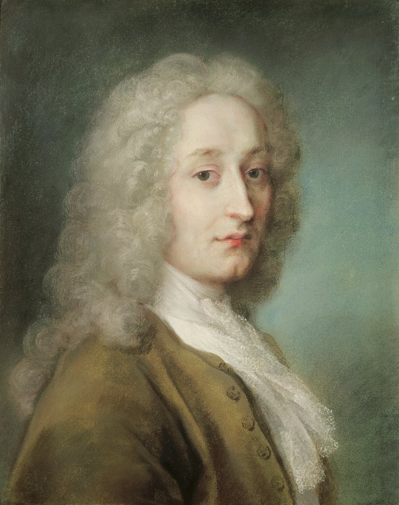 アントワーヌ・ヴァトーの肖像（1684-1721）（紙にパステル）